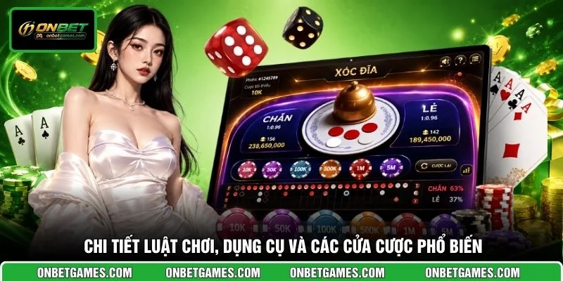Chi tiết luật chơi, dụng cụ và các cửa cược phổ biến